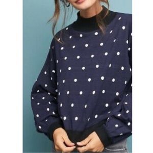 Anthropologie Lost Ink High Neck Pullover